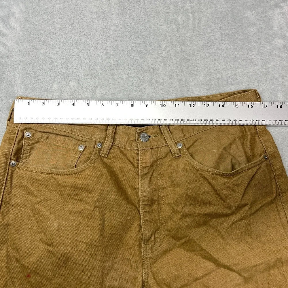 Levi's 505 Pants Mens 34x32 Brown Regular Fit Workwear Straight‎ Leg Outdoor